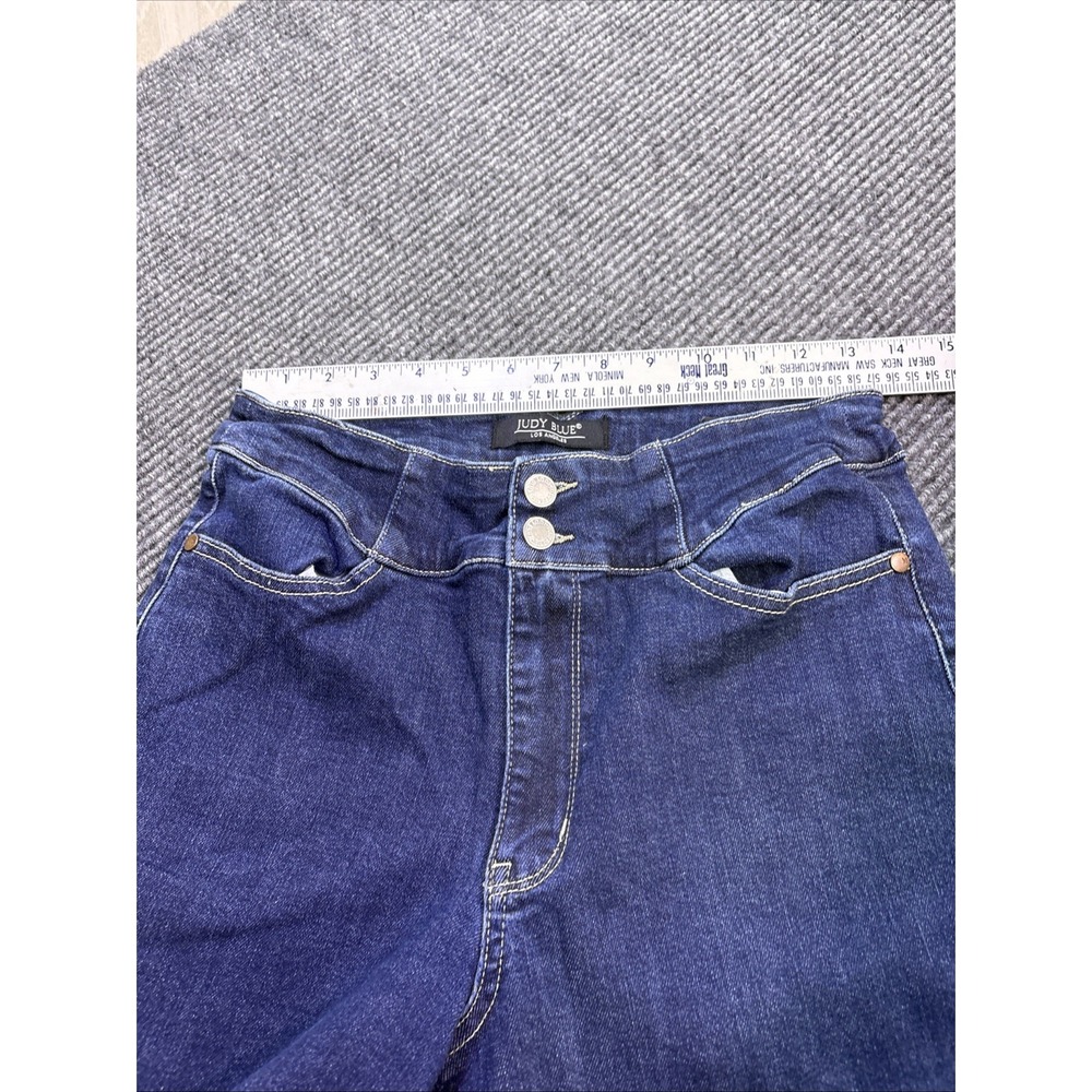 Judy Blue High Rise wide leg Jeans Women's 11/30 Blue Stretch Denim - Picture 6 of 10